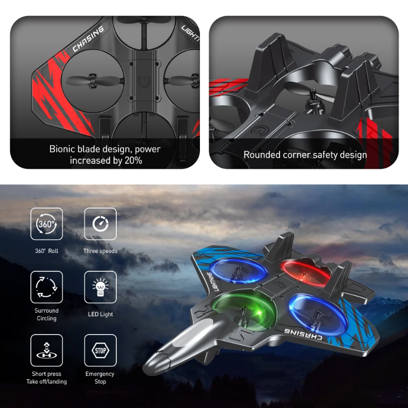 AeroBattle – Actie & Plezier – RC Stunt Vliegtuig Met Licht