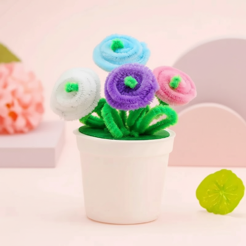 CraftBloom – Kleurrijk & Creatief – DIY Bloempot Knutselset