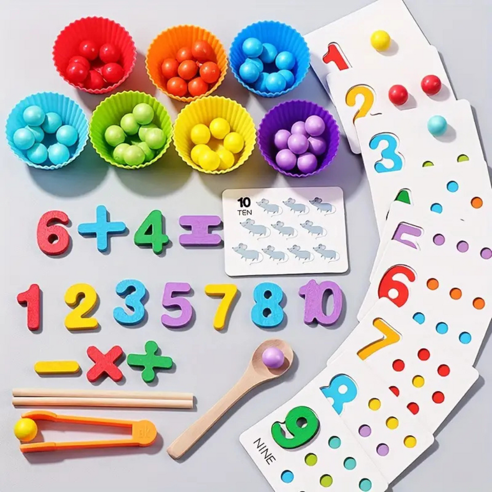 Kleurenwijs – Spelenderwijs Leren – Montessori Tel- en Sorteerspel