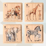 ZooStack – Hout & Interactief – Dieren Blokken Puzzel
