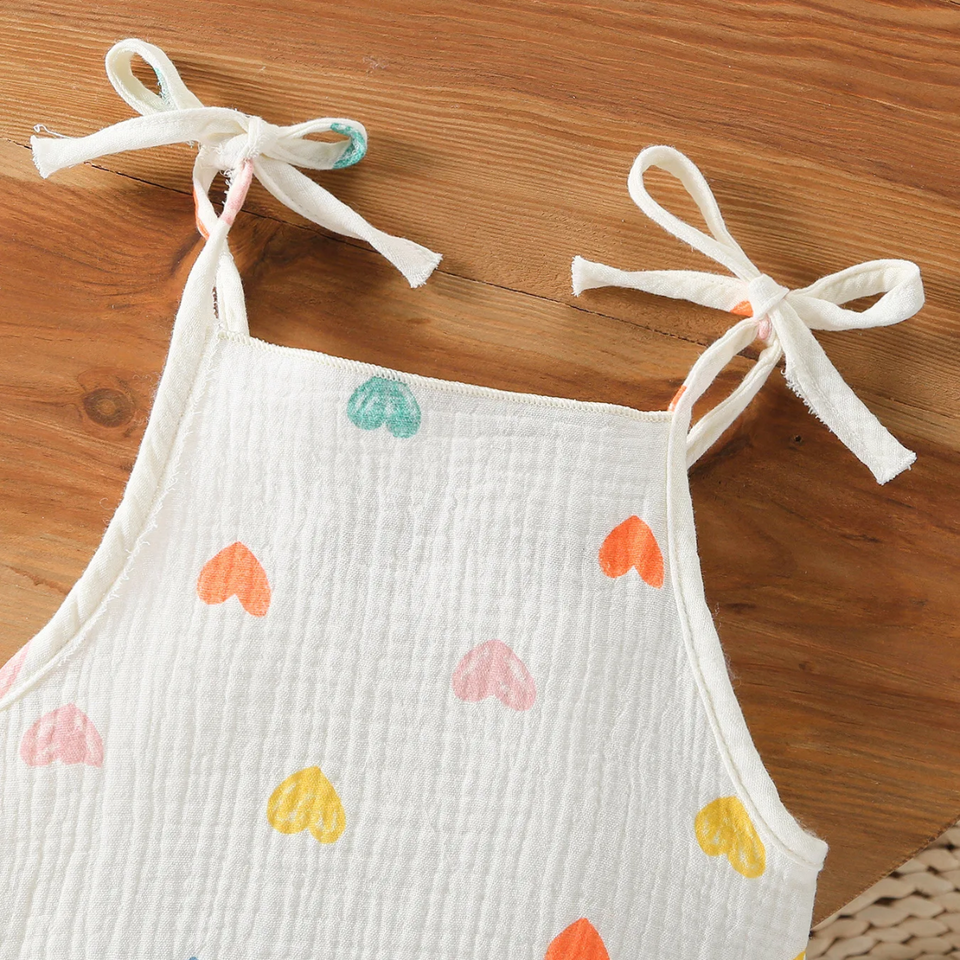 LittleBlossom – Zomers Comfort & Stijlvol – Baby Sling Bodysuit met Hoed