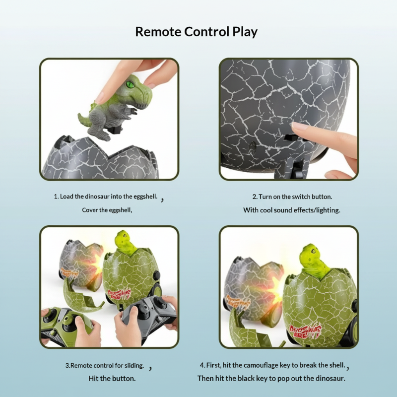 RoarPlay – Spannend & Interactief – RC Dinosaur Ei