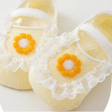 SweetFeet – Zacht & Schattig – Baby Sokken met Bloemen en Kanten