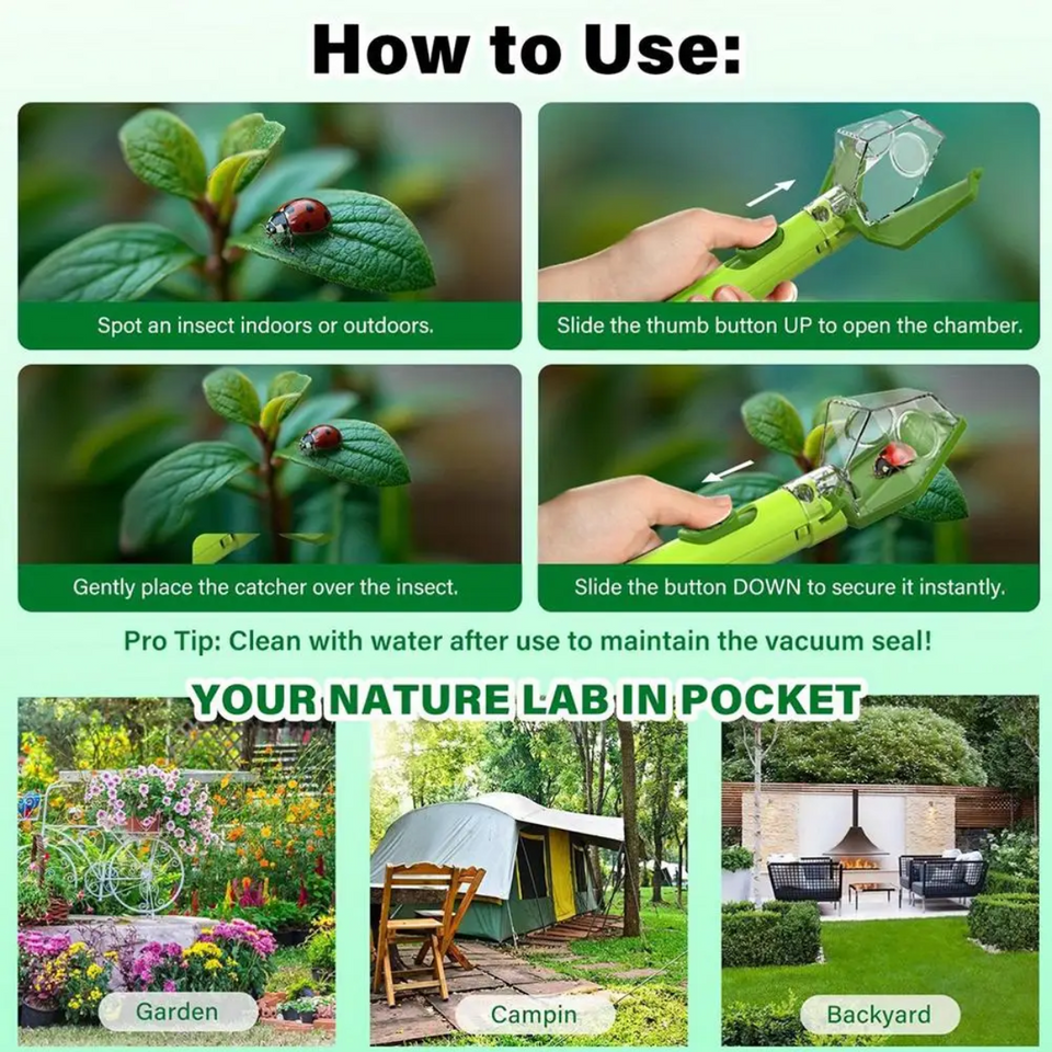 BugMaster – Educatief & Leuk – Multifunctionele Insectenvanger