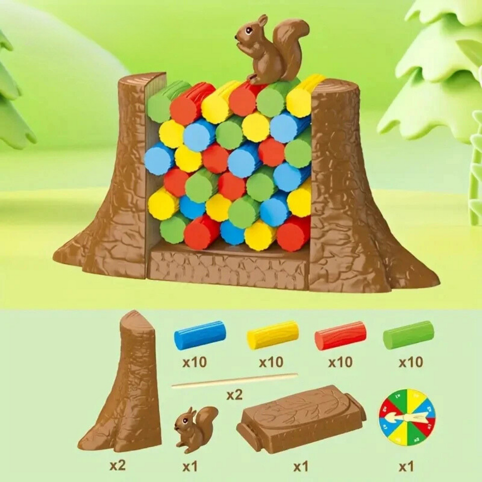 Squirrel Stacker™ - Laat de Eekhoorn niet vallen - Balans Bordspel