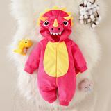 TinyDino – Warm & Speels – Baby Dieren Onesie met Dinosauruscapuchon