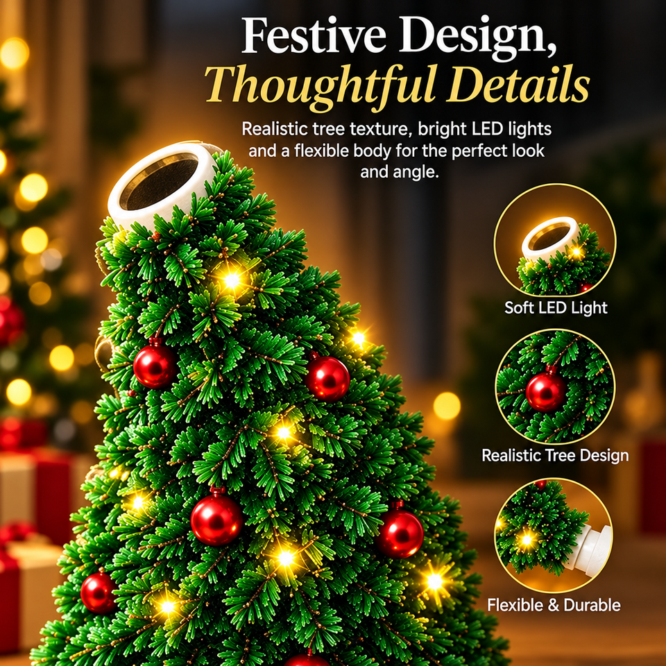 HolidayBeam – Feestelijk & Sfeervol – USB Kerstprojector met Lichtpatronen
