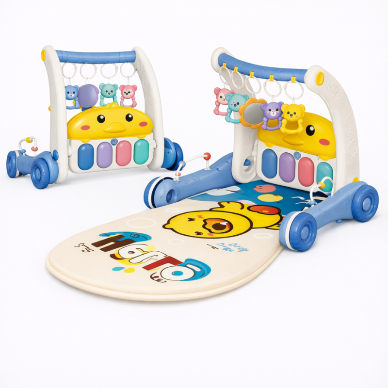 Step & Play – Interactief & Veilig – 3-in-1 Walker & Baby Gym