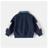 CoolJunior – Warm & Stijlvol – Jongens Trui met Denim Kraag