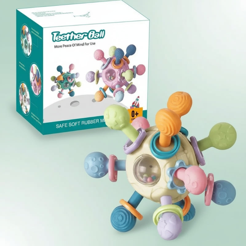CalmChew | Zacht & Veilig – 3-in-1 Siliconen Bijtring