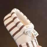 TinyToes – Zacht & Warm – Baby Eerste Schoentjes met Gestreept Design