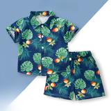 Mini Fashion™ - Fris & Vrolijk - Bloemen Jongens Setje