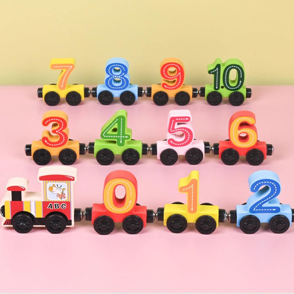 Tiny Express™ – Kleuren & Vormen - Houten Treinspeelgoed