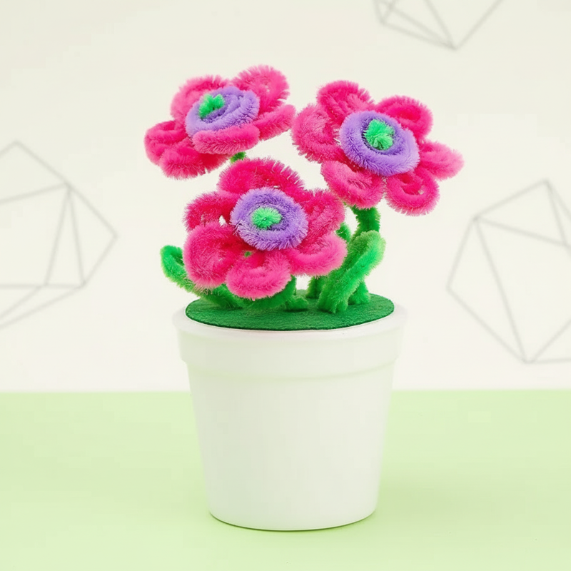 CraftBloom – Kleurrijk & Creatief – DIY Bloempot Knutselset