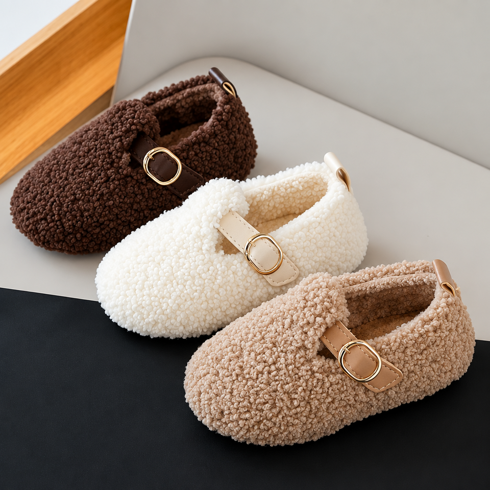 WarmSteps – Comfortabel & Knus – Pluche Winter Schoentjes voor Kinderen