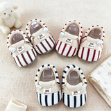 TinyToes – Zacht & Warm – Baby Eerste Schoentjes met Gestreept Design