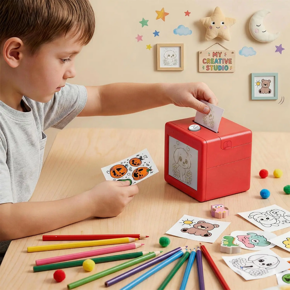 StickerMagic – Educatief & Creatief – AI Stickerprinter voor Kinderen