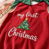 ChristmasCutie – Schattig & Feestelijk – Kerst Romper met Strik