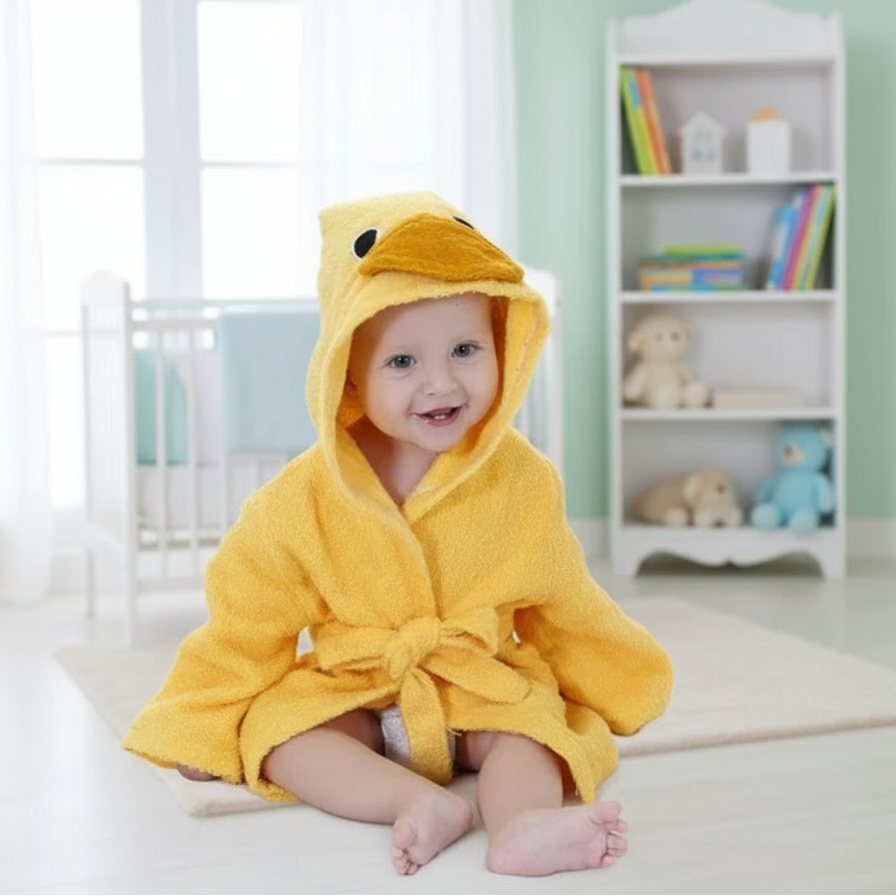 CozyNest – Zacht & Absorberend – Badjas met Dierendesign