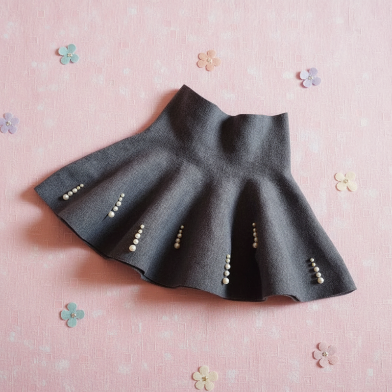 Girls Knitted Skirt – Comfort & Stijl – Kinder Rok