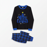 CozyChristmas – Feestelijk & Comfortabel – Familie Kerstpyjama met Blauwe Ruitjesbroek