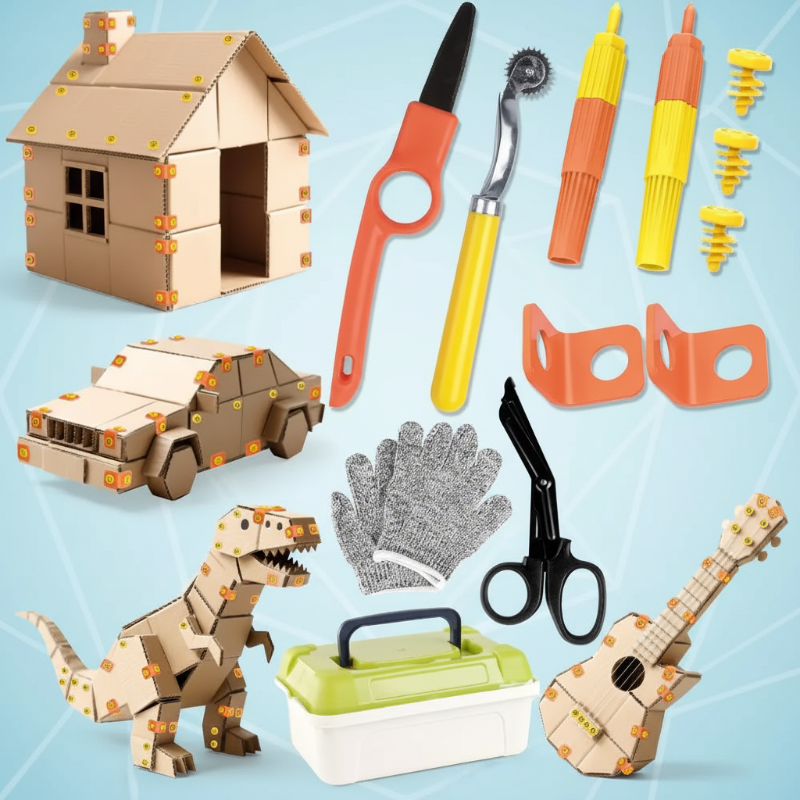 ToolMaster – Ultieme gereedschapsset voor kartonnen bouwers – Kindergereedschapsset