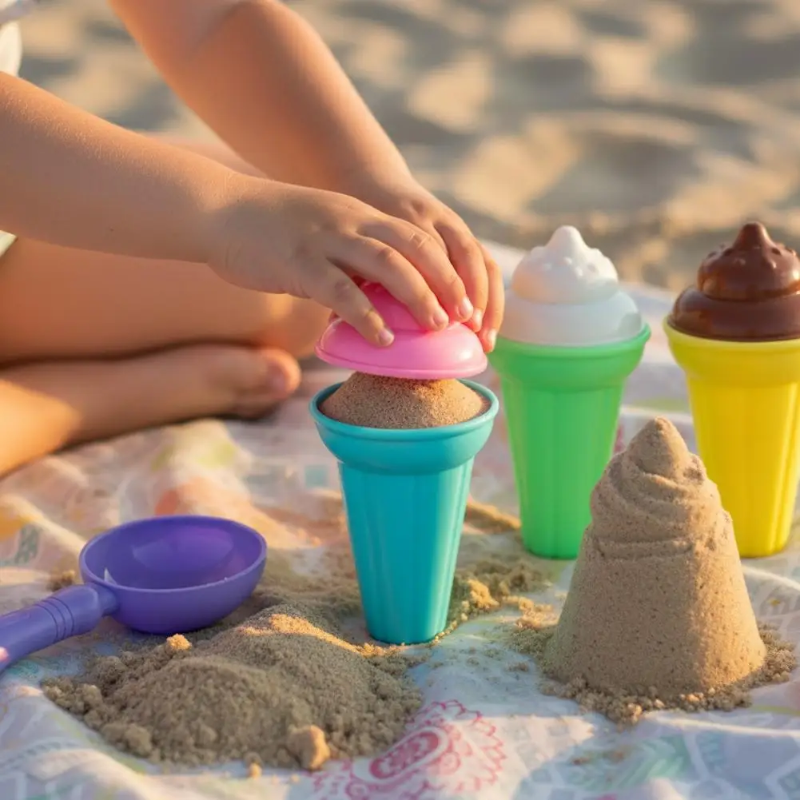 BeachFun – Zandpret & Creatief – Strand IJs Schep Speelset