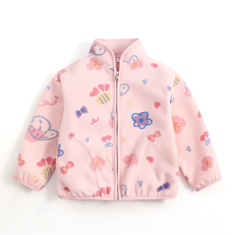 CozyFleece – Zacht & Speels – Warme Kinderjas met Cartoonprint