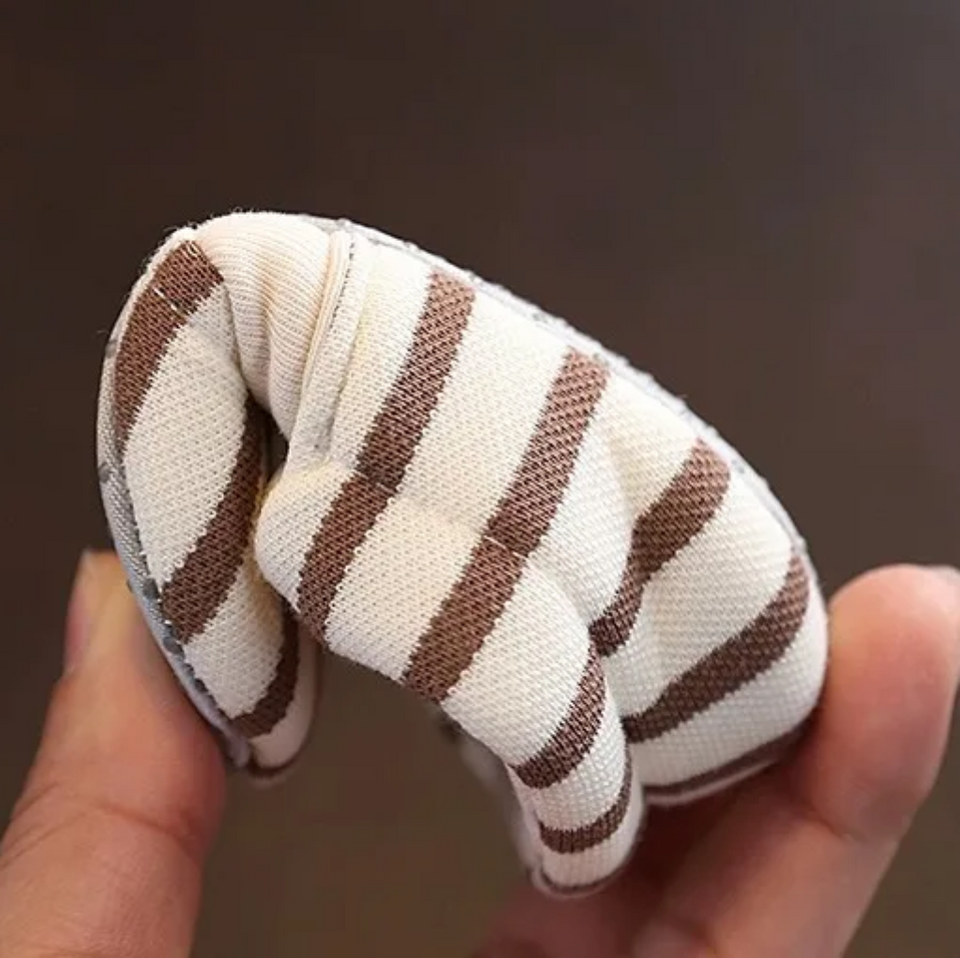 TinyToes – Zacht & Warm – Baby Eerste Schoentjes met Gestreept Design