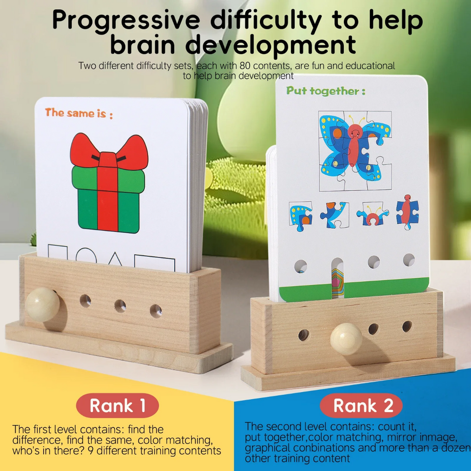BrainyKids – Logisch & Leuk – Houten Educatief Kaartenspel