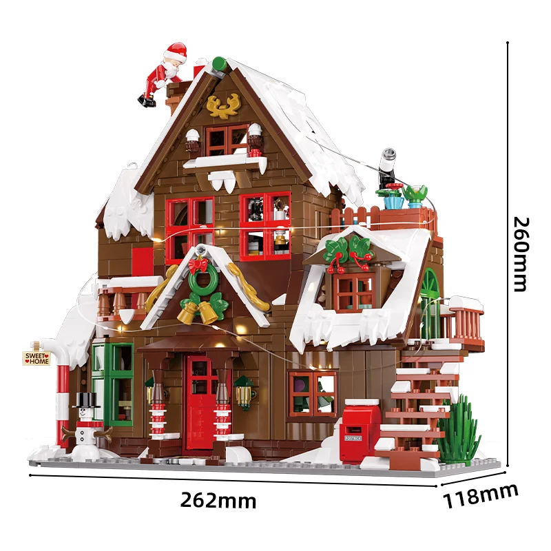 ChristmasHome – Feestelijk & Creatief – Kersthuis Bouwset