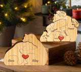 Family Puzzle™ – Gepersonaliseerd Moederdag Cadeau met Berenfamilie