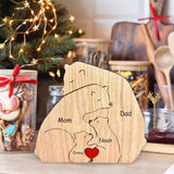 Family Puzzle™ – Gepersonaliseerd Moederdag Cadeau met Berenfamilie