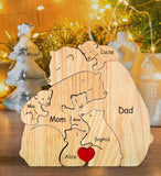 Family Puzzle™ – Gepersonaliseerd Moederdag Cadeau met Berenfamilie