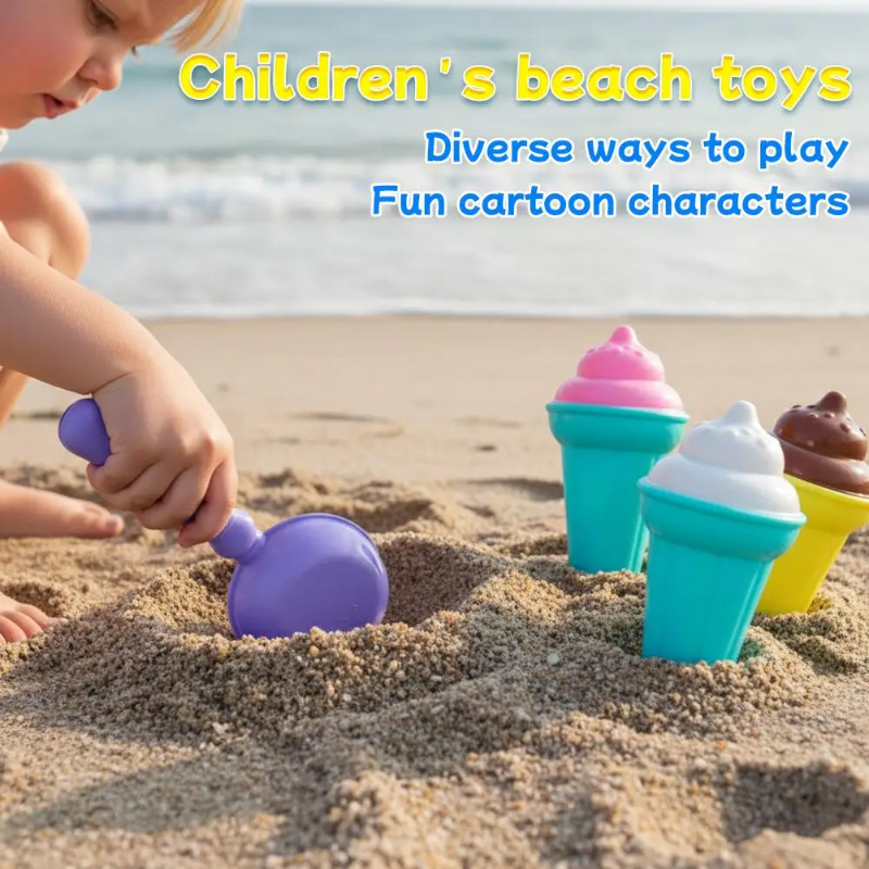 BeachFun – Zandpret & Creatief – Strand IJs Schep Speelset