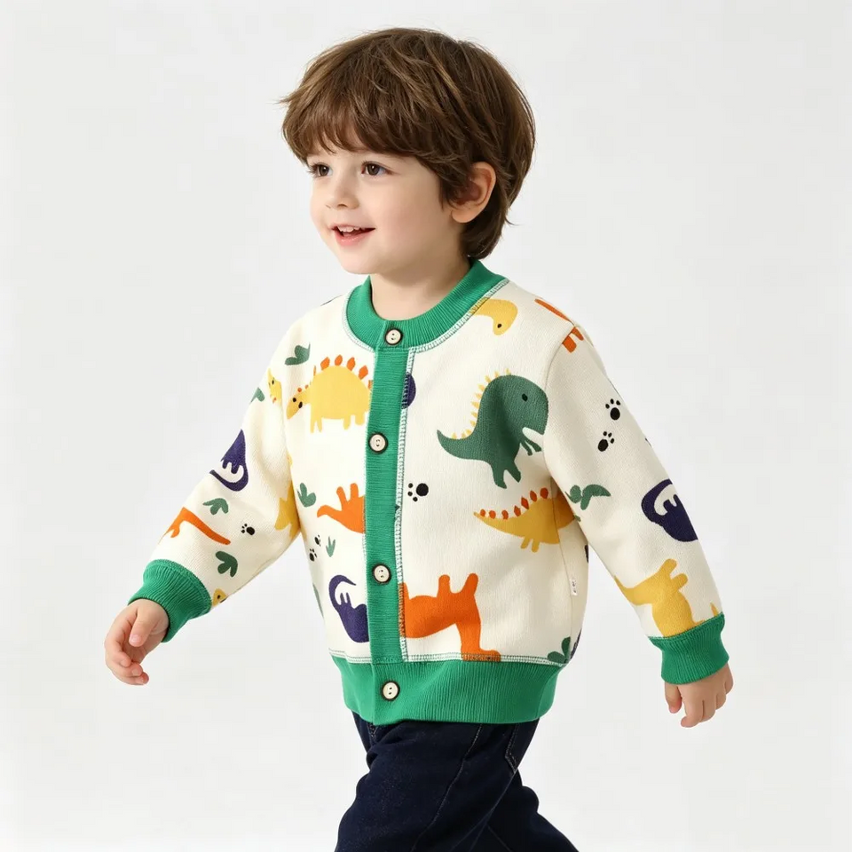 CozyCardi – Zacht & Warm – Gebreid Vestje met Leuke Prints