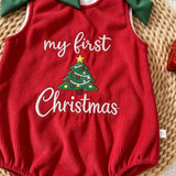 ChristmasCutie – Schattig & Feestelijk – Kerst Romper met Strik
