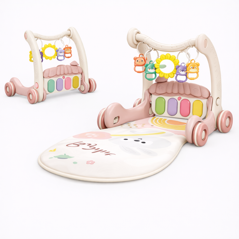 Step & Play – Interactief & Veilig – 3-in-1 Walker & Baby Gym