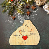 Family Puzzle™ – Gepersonaliseerd Moederdag Cadeau met Berenfamilie