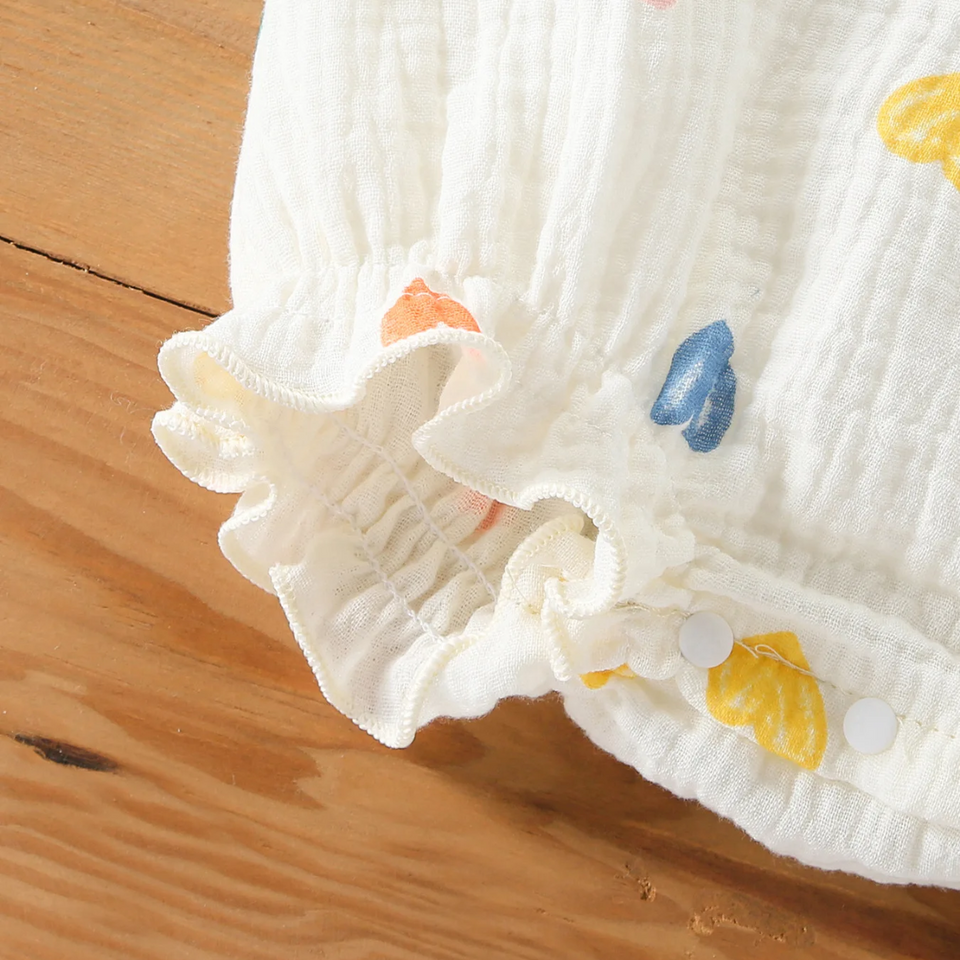LittleBlossom – Zomers Comfort & Stijlvol – Baby Sling Bodysuit met Hoed