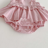 TinyBloom – Schattig & Zacht – Baby & Peuter Jurkje met Ruches