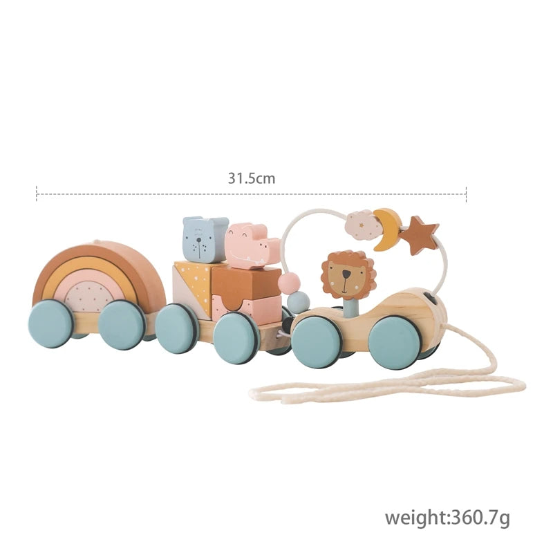 TrainCount –  Klassiek & Educatief – Houten Montessori Trein