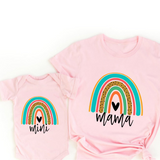 Mini Fashion™ - Mama & Dochter - Matchende Shirt & Romper