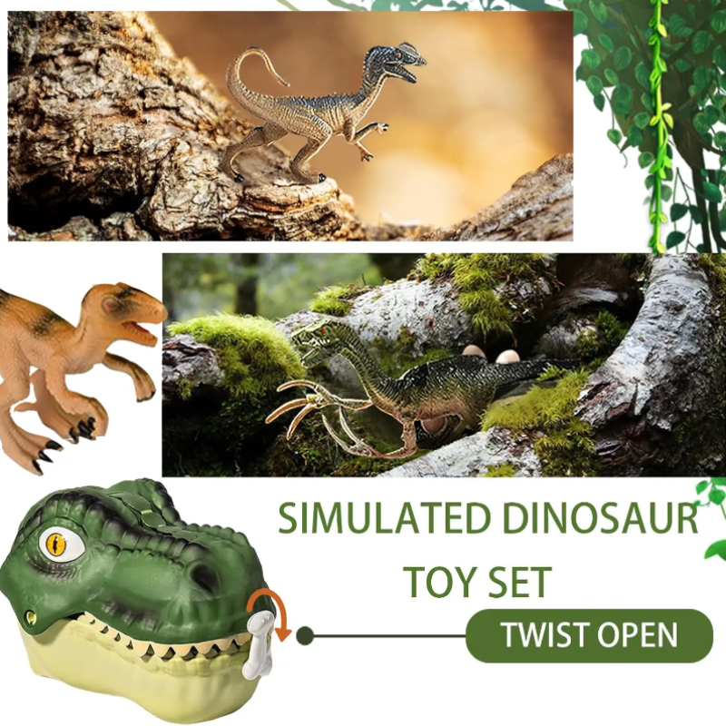 DinoWorld – Creatief & Realistisch – Dino Hoofd Speelset