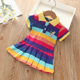 RainbowBabe – Fris & Kleurig – Kinder Polo Jurk