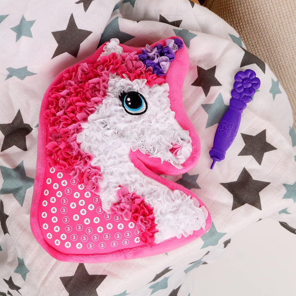DIY Pillow™ - Pluizige pret - Pluche Eenhoorn kussen