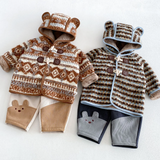LittleWarm – Knus & Stijlvol – Winterjas met Fair Isle-Patroon