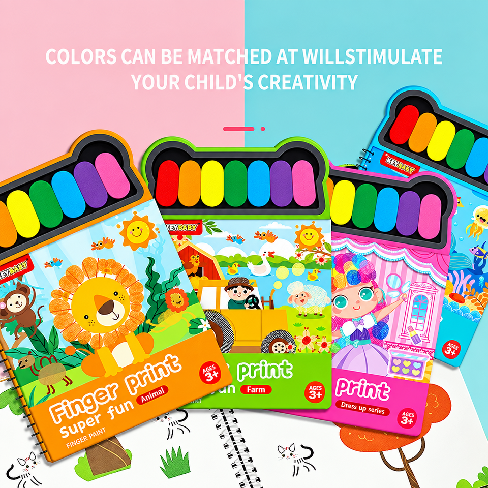 FingerArt – Creatief & Kleurrijk – Vingerverf Boek voor Kinderen