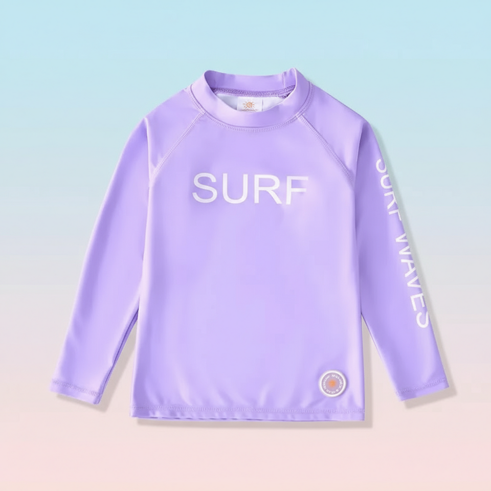 SunShield – Beschermend & Soepel – Kinder SurfShirt met Lange Mouwen en UPF 50+