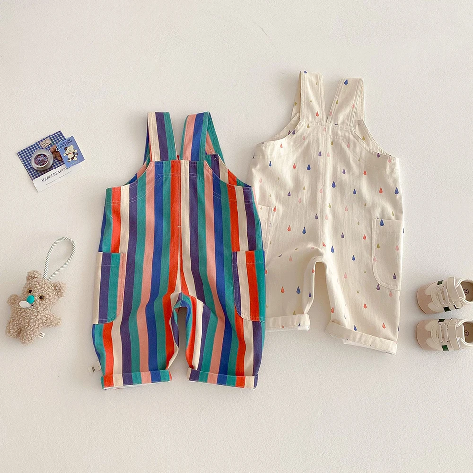 TinyStyle – Speels & Comfortabel – Kinder Tuinbroek met Print